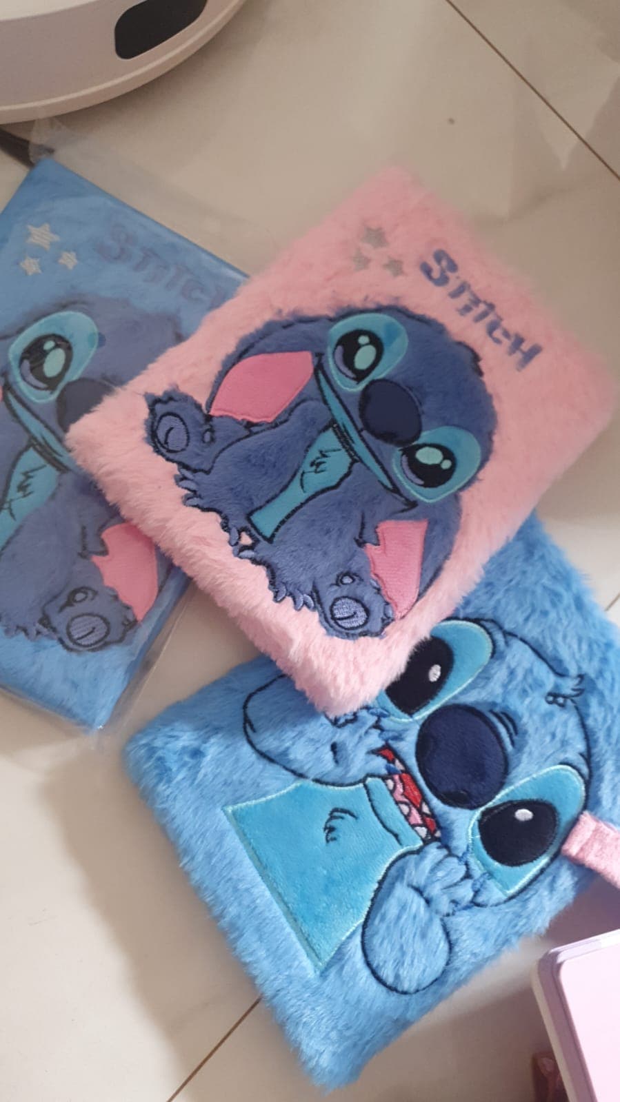 CADERNO PELÚCIA .:Stitch
