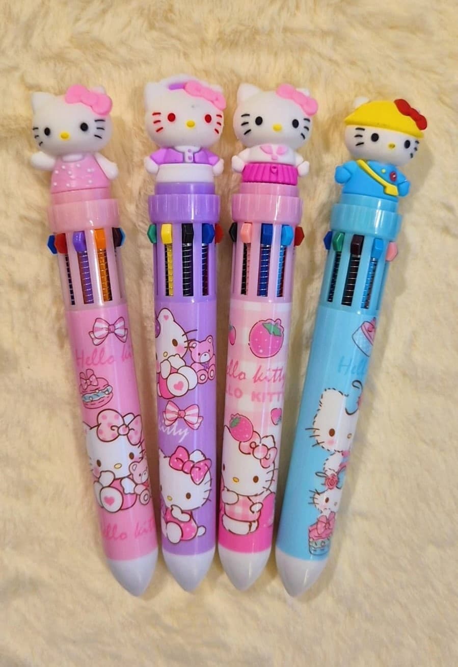 CANETA 10 CORES Hello Kitty