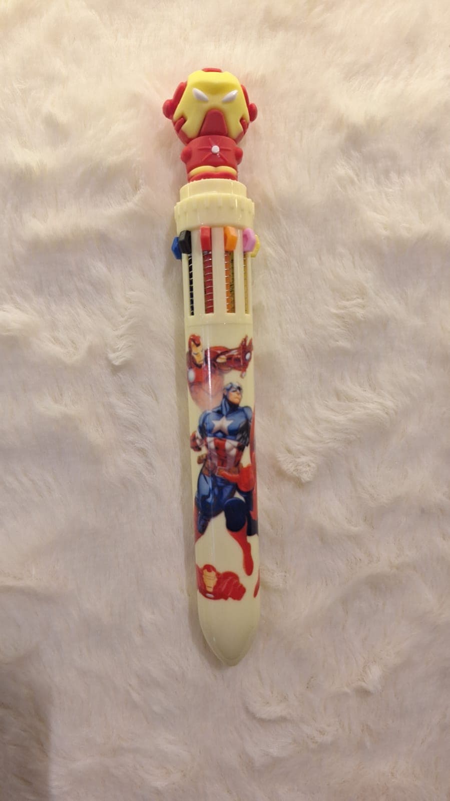 CANETA 10 CORES Homem de Ferro
