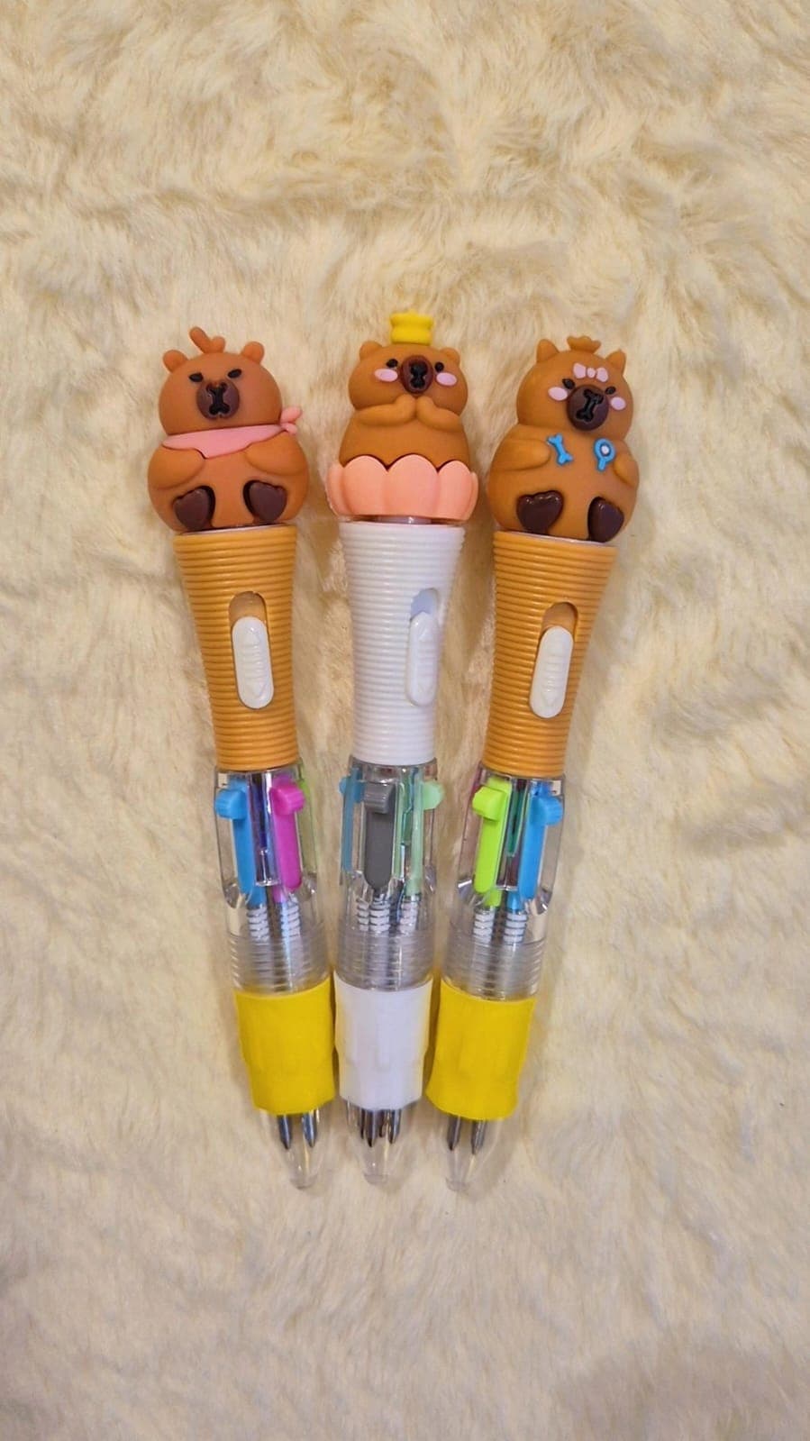 CANETA 4 CORES LED Capivara Mini