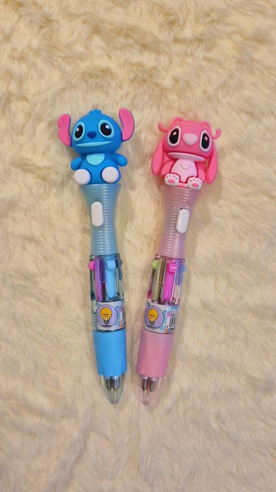 CANETA 4 CORES LED Stitch Mini