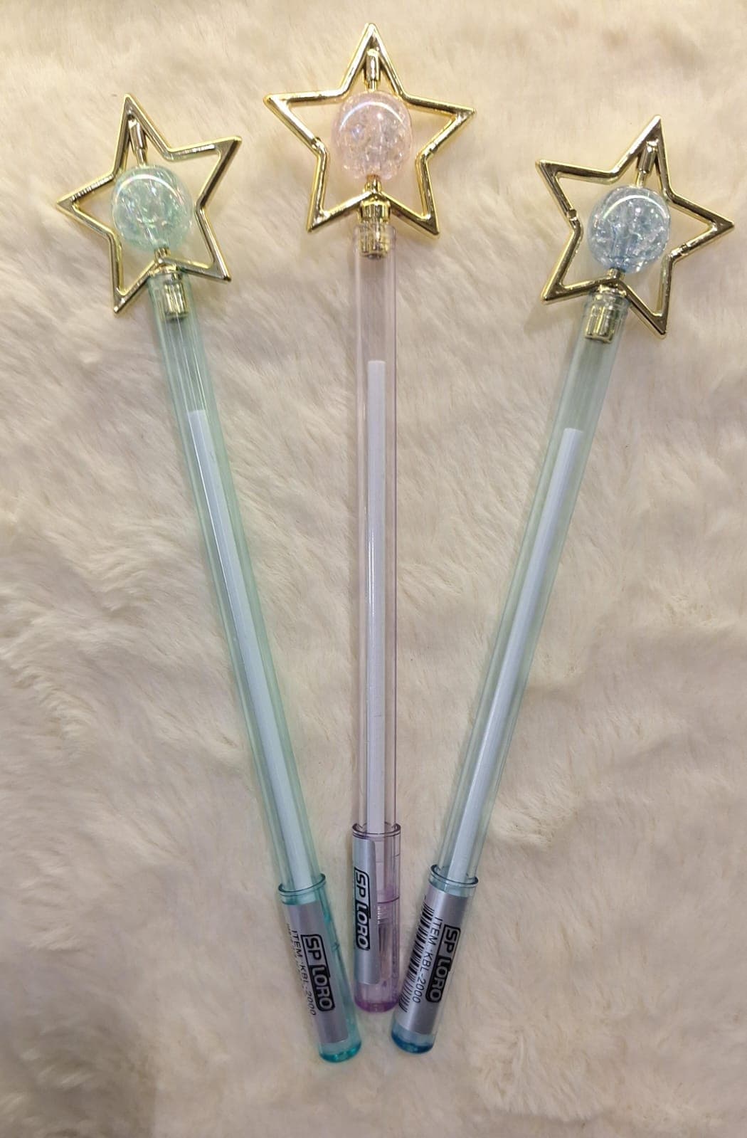 CANETA GEL .:Estrela dourada