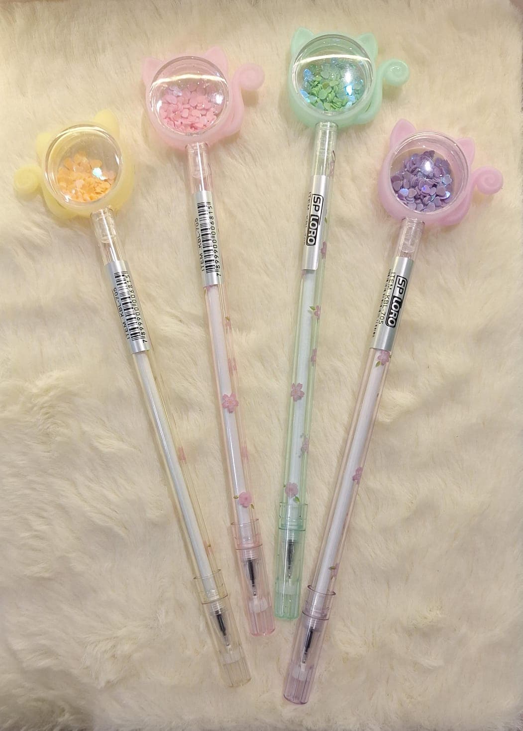 CANETA GEL .:Gatinhos brilho