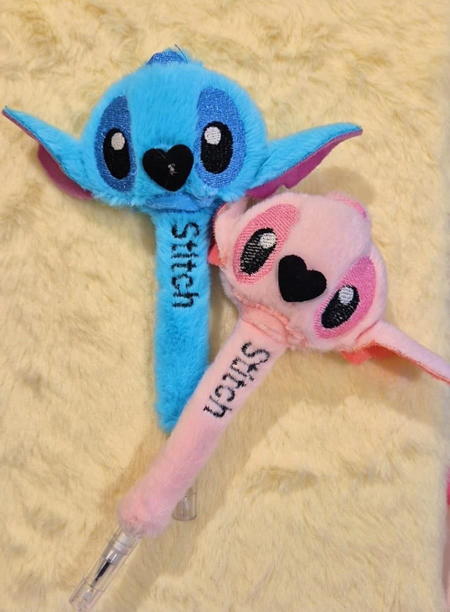 CANETA LUXO .:Stitch Pelúcia (toda caneta)