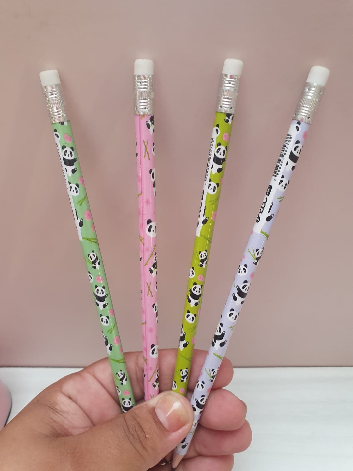 LÁPIS COM BORRACHA Panda