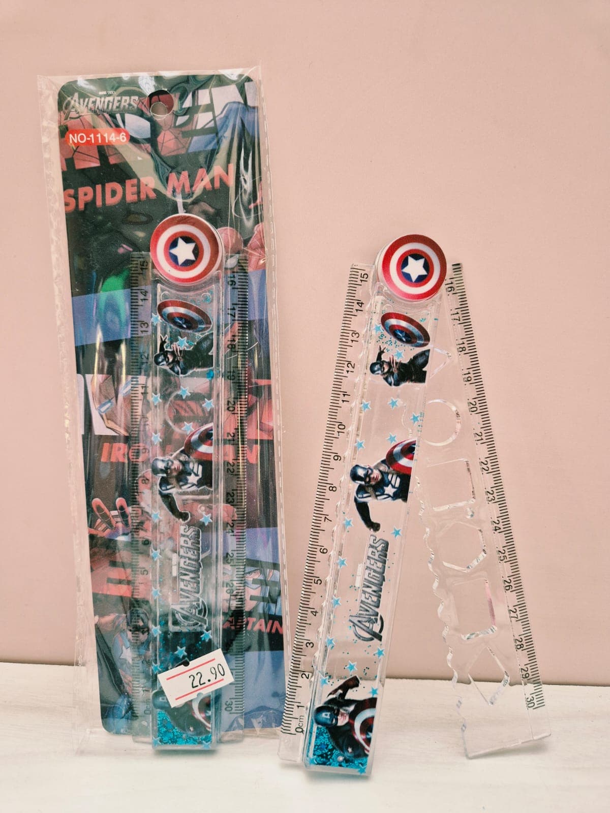 RÉGUA DOBRÁVEL 30cm Dobrável Capitão América