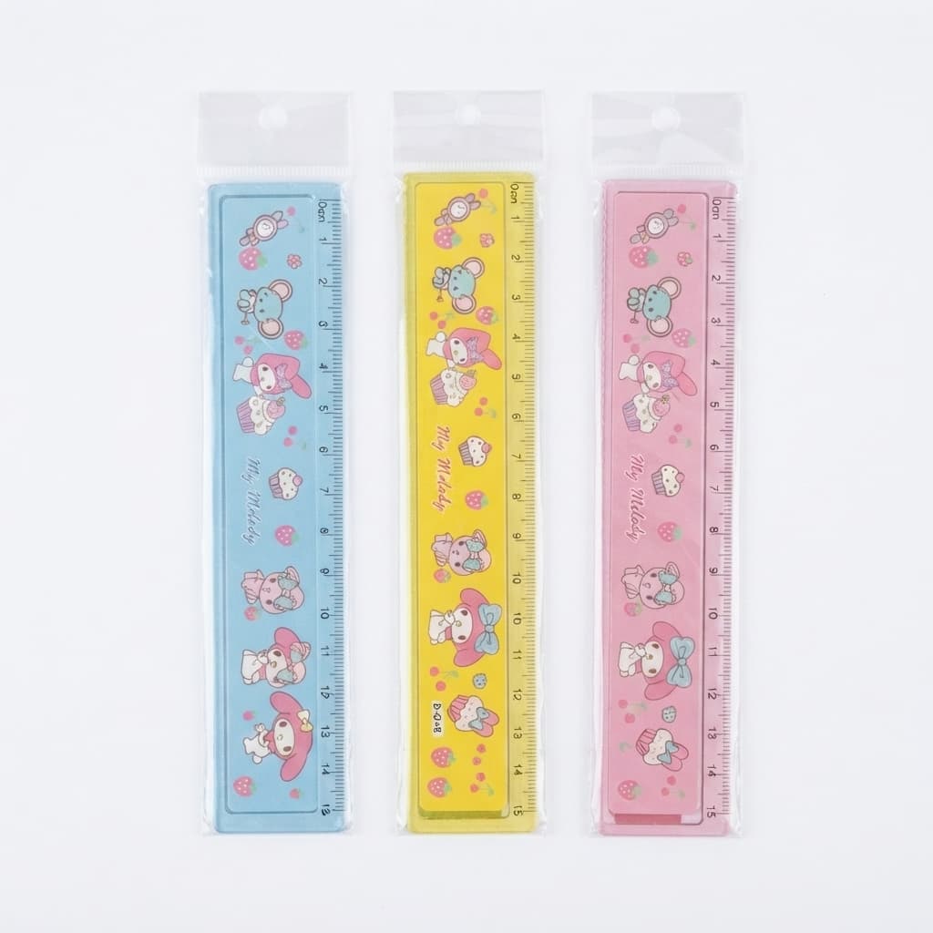 RÉGUA DOBRÁVEL Maleável 15cm Sanrio