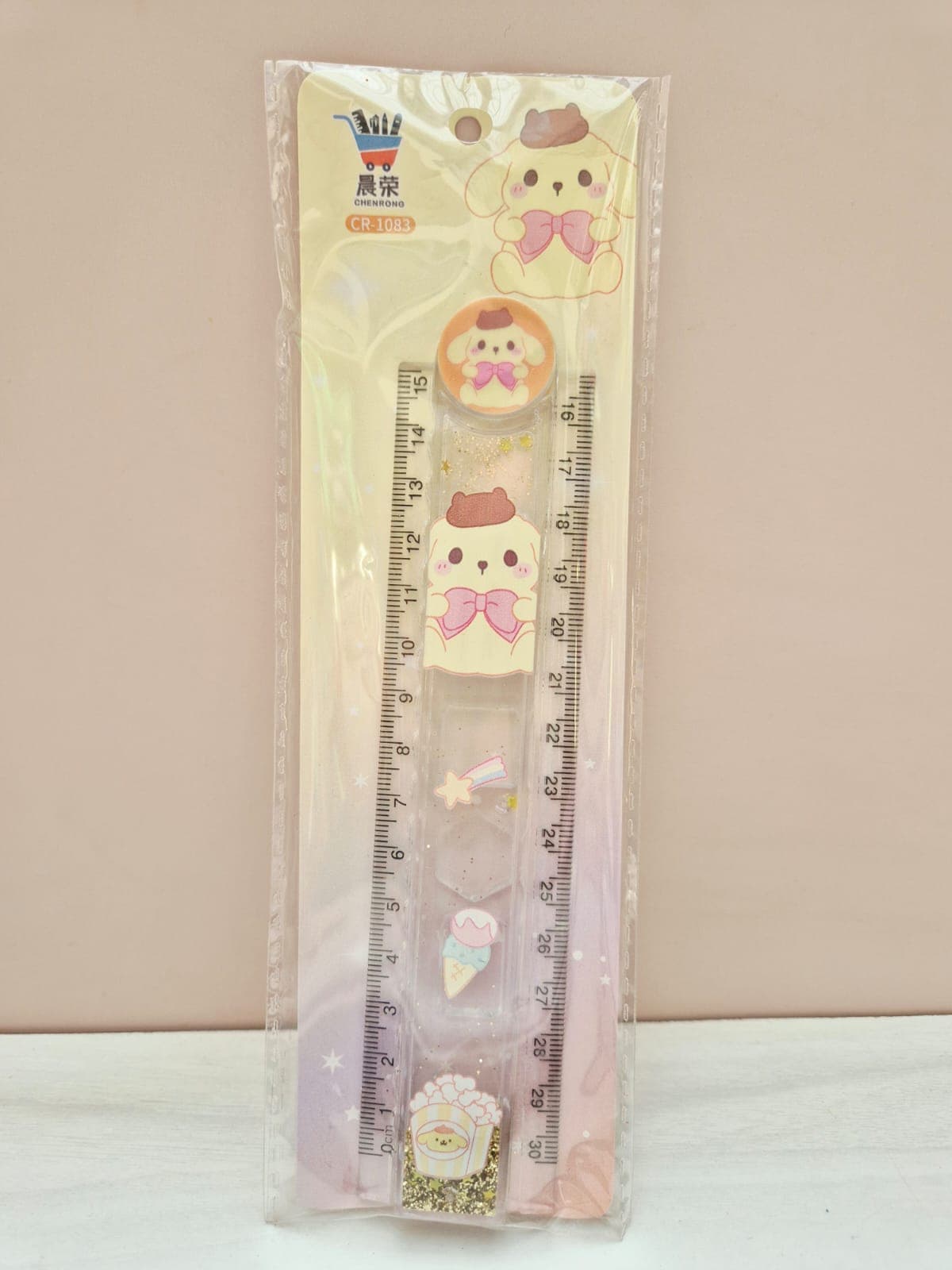 RÉGUA DOBRÁVEL 30cm Dobrável Pompompurim