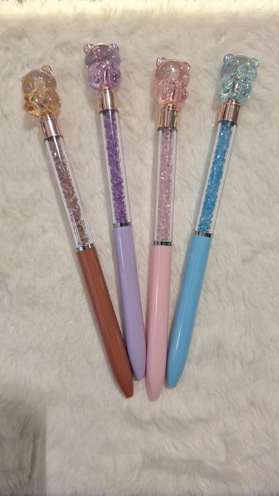 CANETA LUXO .:Urso Brilho