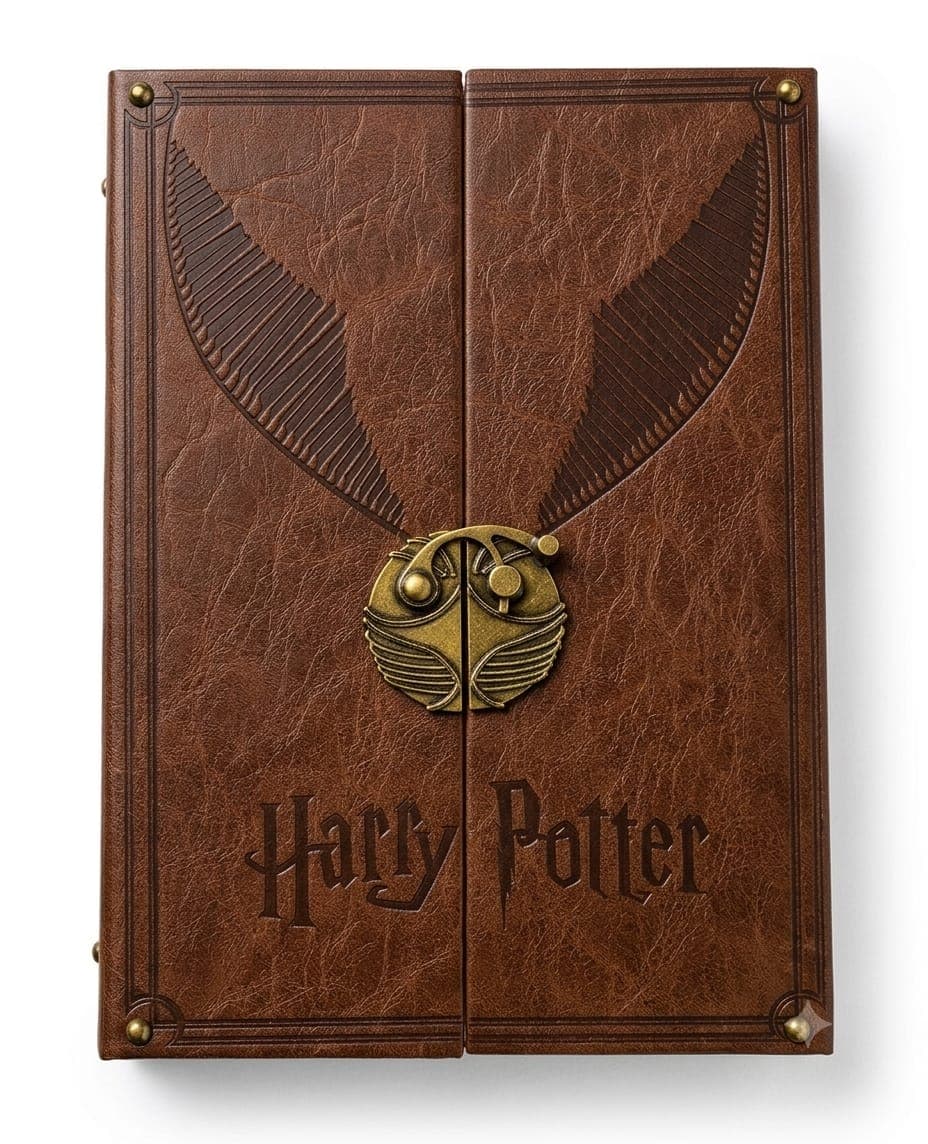CADERNO LUXO .:Harry Potter - Pomo de Ouro