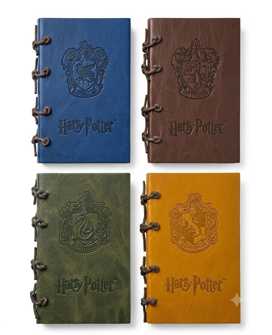 CADERNO LUXO .:Harry Potter - Vintage em Couro